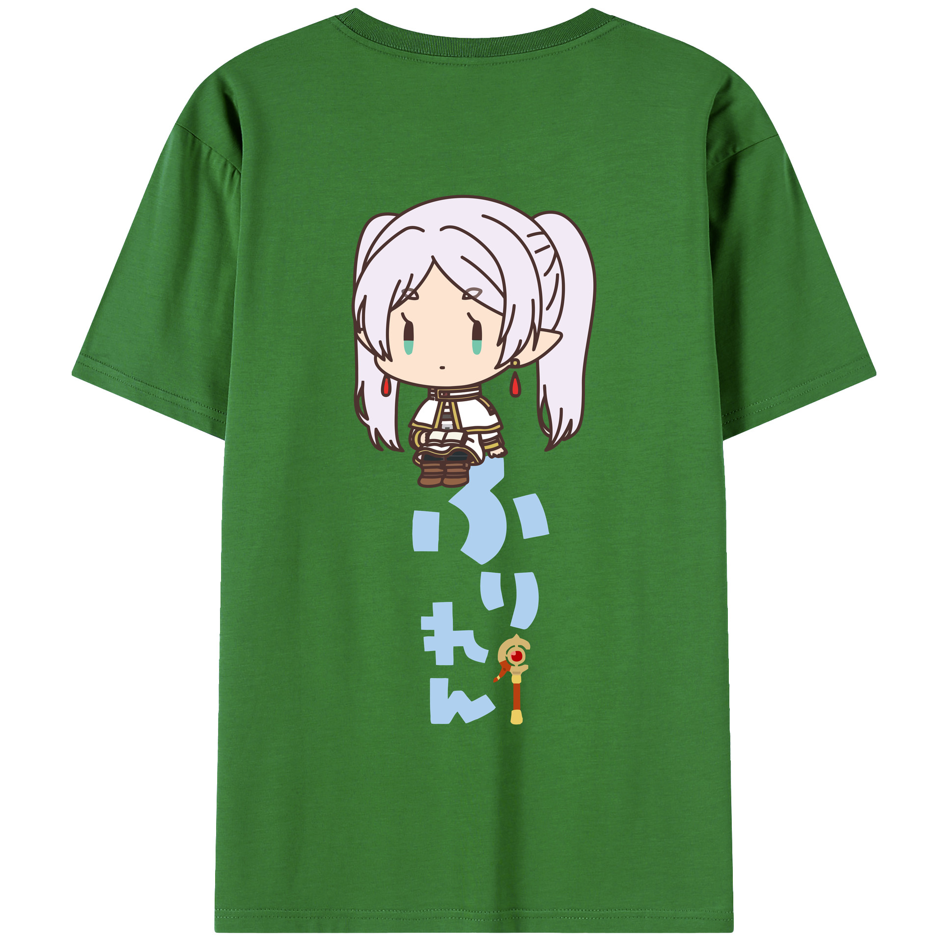 （画像用） 葬送のフリーレン Frieren レディース半袖Tシャツ(バックプリント)